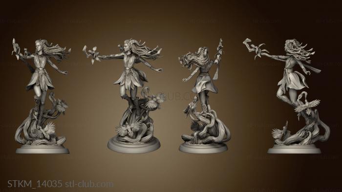 3D model lesika light eyed druid and (STL)