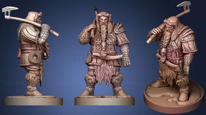 Dwarf hunter 3D print model