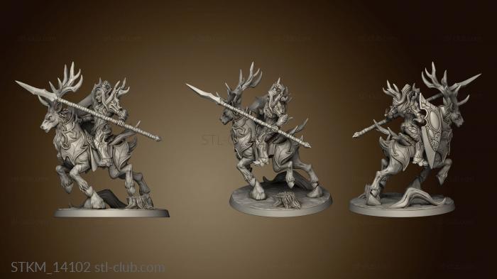 3D model Sylvan Knights Stag Rider (STL)