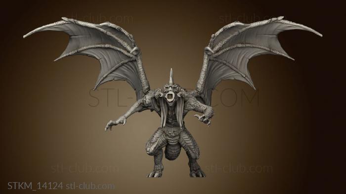 3D model Hour Demons Draconic Demon Black Breath Attack (STL)