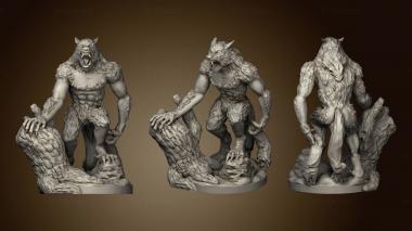 3D model Humble Dungeons and Cities BSG The Werewolf needed (STL)