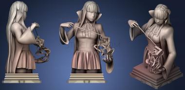 3D model Fate Grand Order Moon Cancer Class Chess Piece (STL)