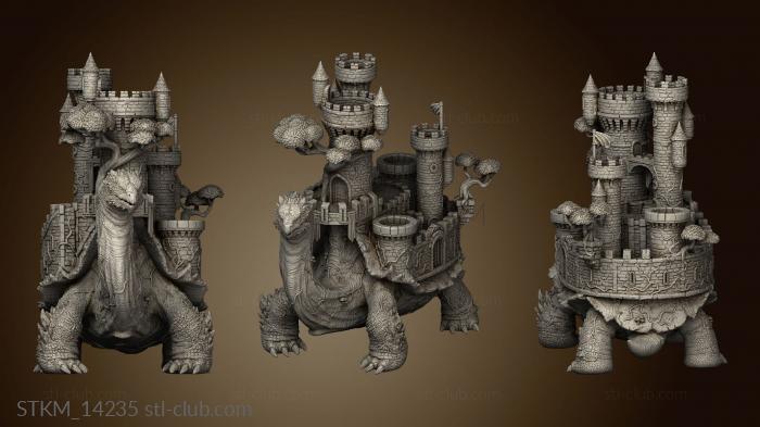 3D model Fantasy Crusade Darkness Tortoise figures Gul Trot Fortress Back Little (STL)