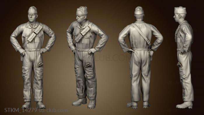 3D model Italian Tank Crew (STL)