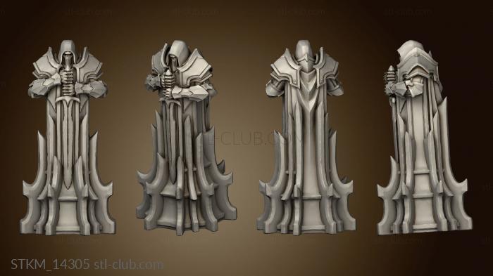 3D model Paladin Chess Black pawn (STL)