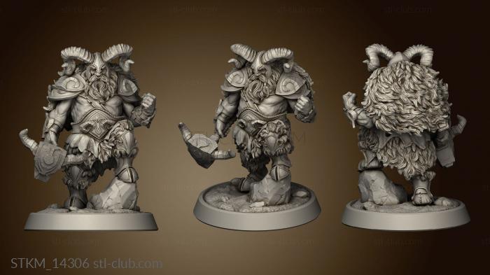 3D model Wodengar Clan Weregoat Humanoid (STL)