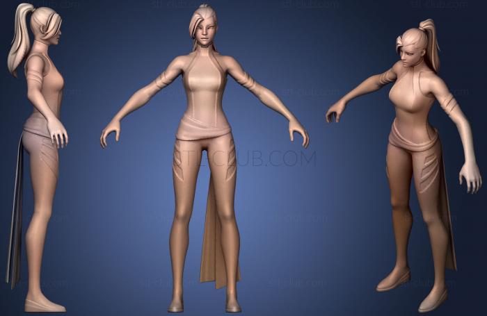 3D модель Скин магазина предметов Fortnite Psylocke (STL)