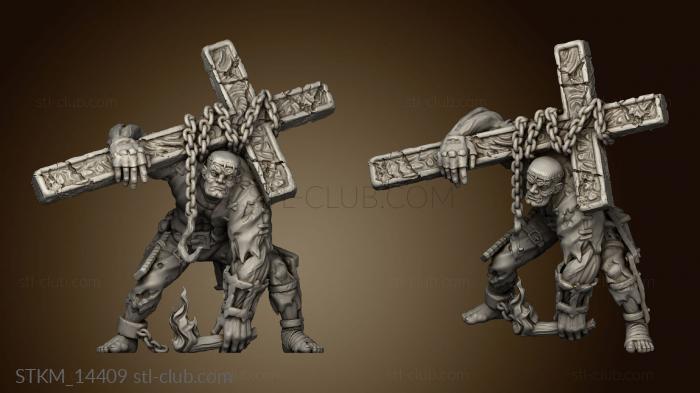 Monsters Zombie stone cross