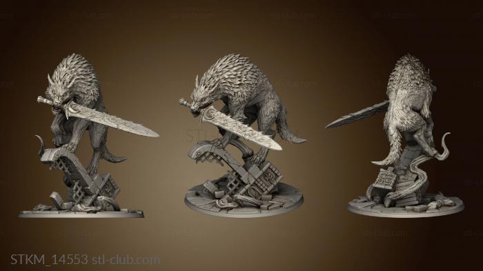 3D model Old Wolf Fenrir Requiem Demon Hunters (STL)