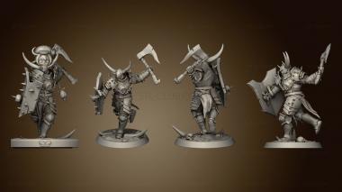 3D model Light Soldier Axe Run (STL)