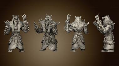 3D model Orc Tribe Forge Shaman Wolverine Rc wolf (STL)