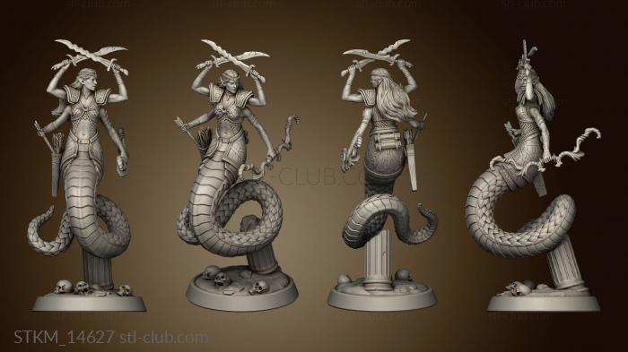 3D model LS Fantasy The Crimson Sand Arena Marilith (STL)