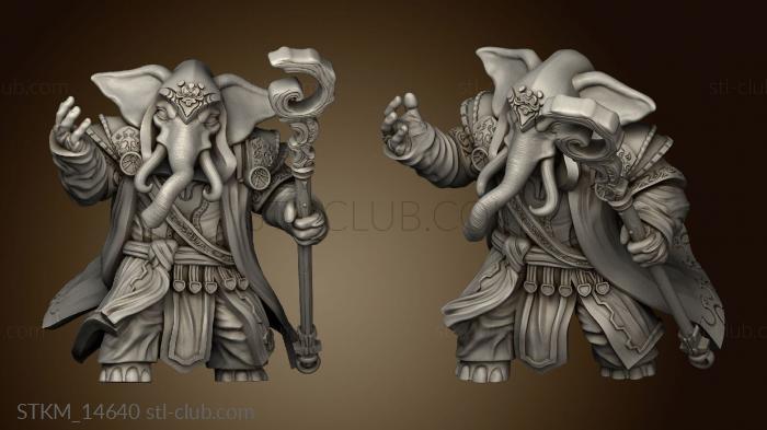 3D model Loxodon Wizard (STL)