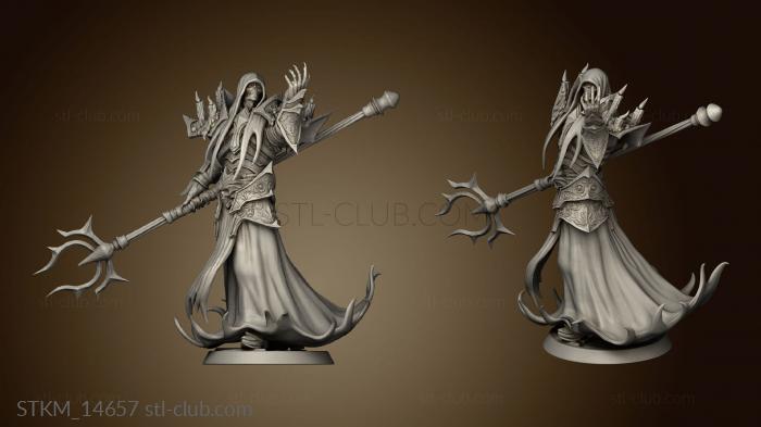 3D model LOTP Dragons Chaos Wight Necromancer (STL)