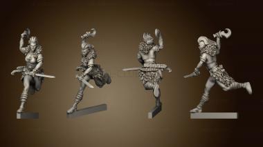 3D model Melee Dan Kelly Adventurers Guild Female Barbarian (STL)