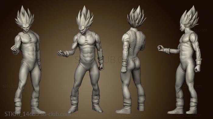 3D модель Майн Вегета из Dragon Ball (STL)