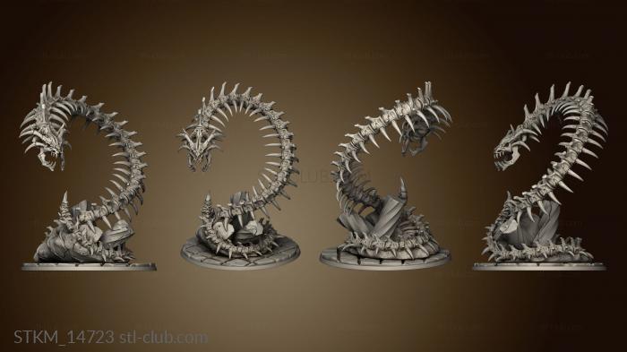 3D model Man Eaters Nagarote Maneater Skull Naga (STL)