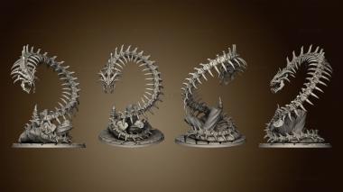 3D model Man Eaters Nagarote Maneater Skull Naga (STL)