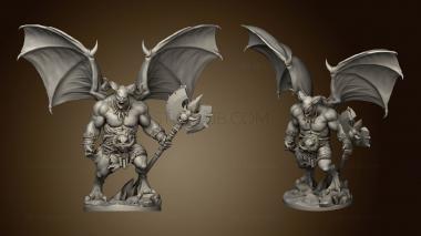 3D model Epic Demonic Bosses Axaroth Hellbringer BIG Big Demon Axe (STL)