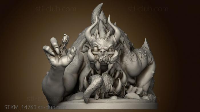 3D model Epic Demonic Bosses Vastyath Swamp Devourer Big demon (STL)