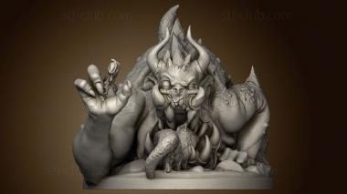 3D model Epic Demonic Bosses Vastyath Swamp Devourer Big demon (STL)