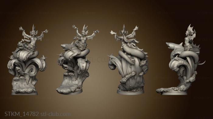 3D model Merfolk Spellcaster (STL)