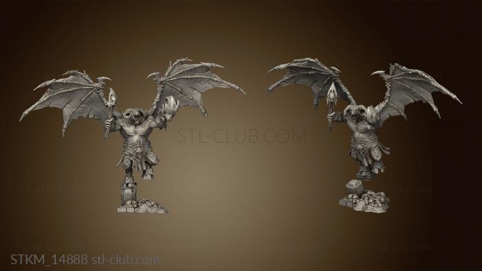 3D model Recess Bones Demon Lord Attacking Huge (STL)