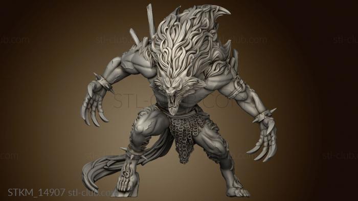 3D model Monster Overlord fairy tales Big Bad Wolf (STL)