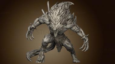 3D model Monster Overlord fairy tales Big Bad Wolf (STL)