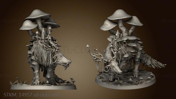 3D model Mushroom Bayou Catoblepas Fungus Catoblepas (STL)