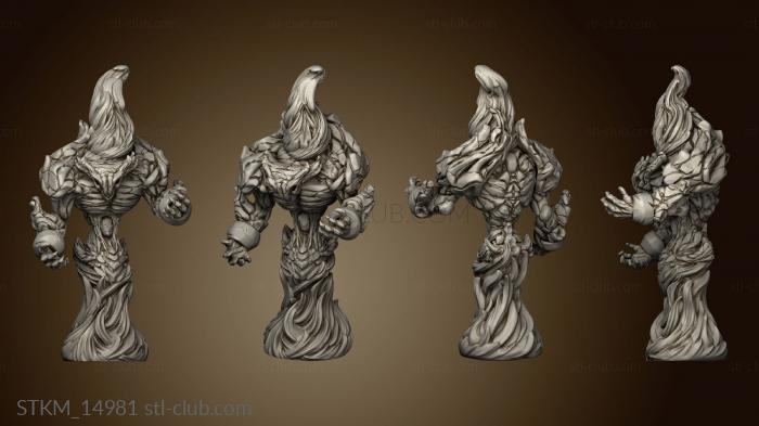 3D model advanced Archive Throwback ly Fire Golem Fireball (STL)