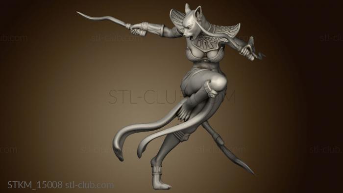 3D model Egypt Bastet Warriors Gods Warrior (STL)