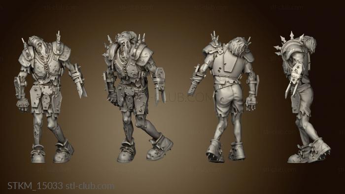 3D model Necromantic Undead zombie HUMAN (STL)