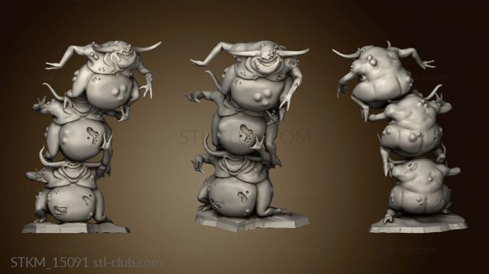 3D model Nurglings Nurgling Sw Back (STL)