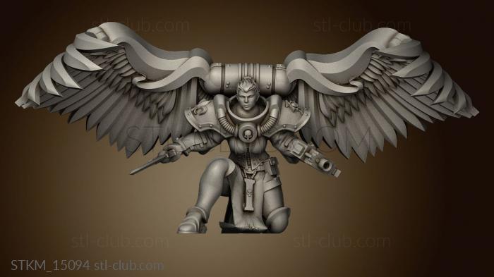 3D model Battle Sisters Assault Sisters For Grimdark Future Flat (STL)