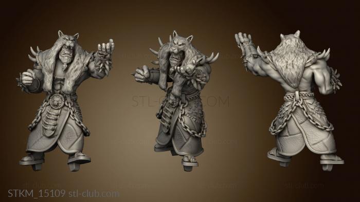 3D model Orc Tribe Forge Shaman Storm father Casting (STL)