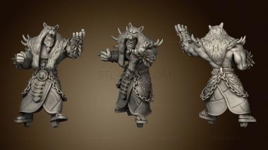 3D model Orc Tribe Forge Shaman Storm father Casting (STL)