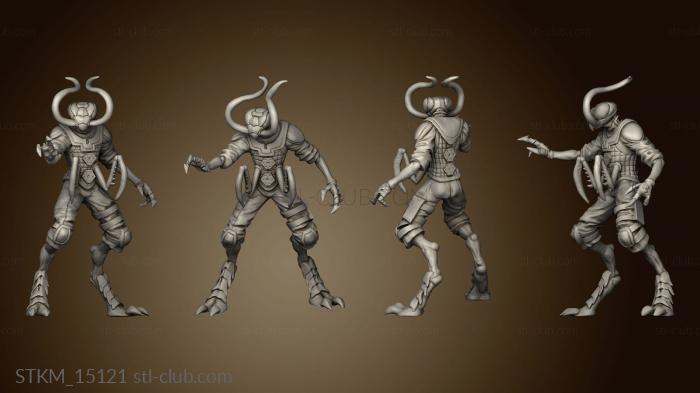 3D model alien mantis MODULAR space insect weapons (STL)