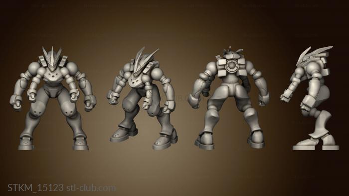 3D model CYBER MECHA modular cybersuit magnet (STL)