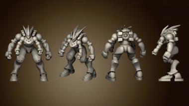 3D model CYBER MECHA modular cybersuit magnet (STL)