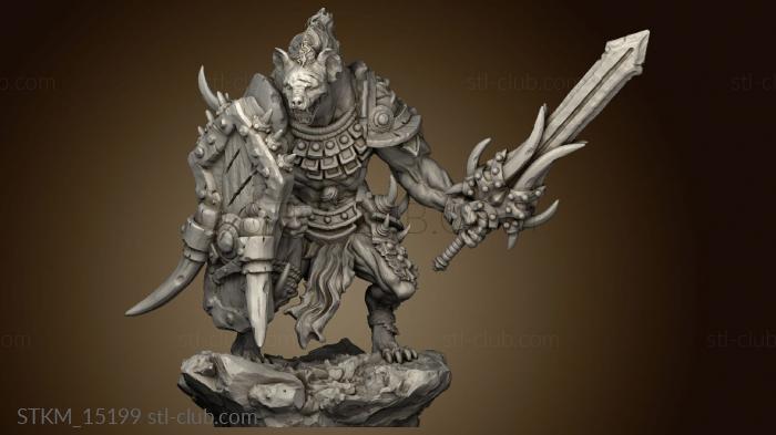 3D model owling Horde Bite Gnoll Scouts Howling Scout (STL)