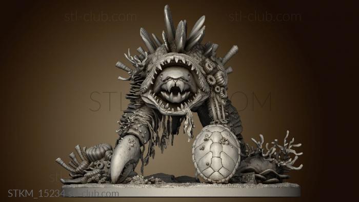 3D model The Coastal Quillback and Trapper Coral Golem (STL)