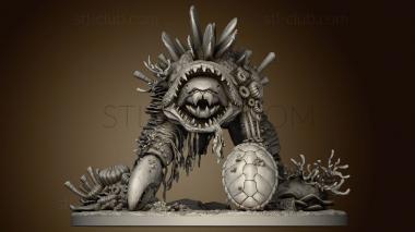 3D model The Coastal Quillback and Trapper Coral Golem (STL)