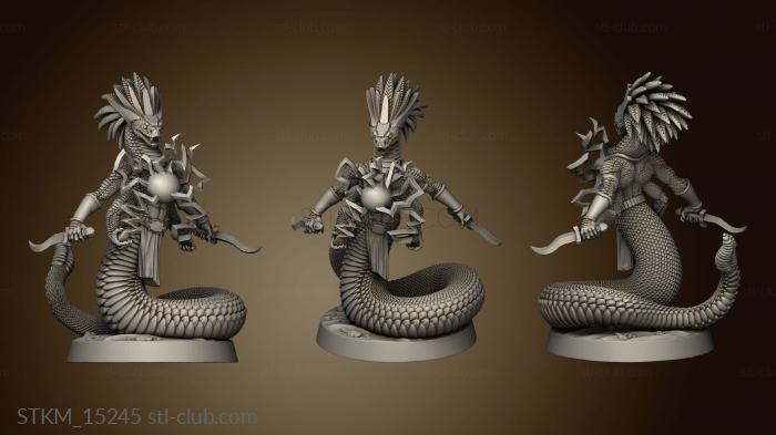 3D model The Gunslinger Rattlers Adept Snake Mage (STL)