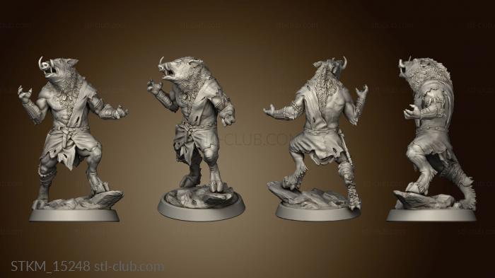 3D model conspiracy Enemies Wereboar Were Boar (STL)