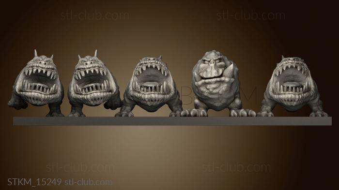 3D model orcs and goblins Squigs (STL)