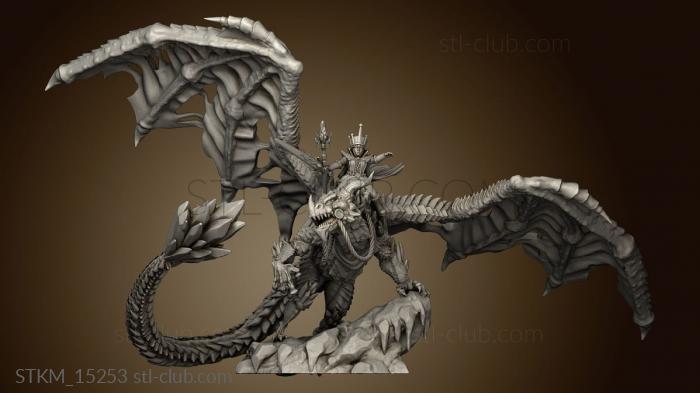 3D model Ice Witch on Dragon (STL)