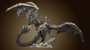 3D model Ice Witch on Dragon (STL)