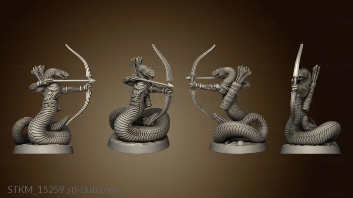 3D model The Gunslinger Rattlers Slither Snake Archer (STL)