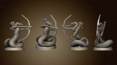 3D model The Gunslinger Rattlers Slither Snake Archer (STL)